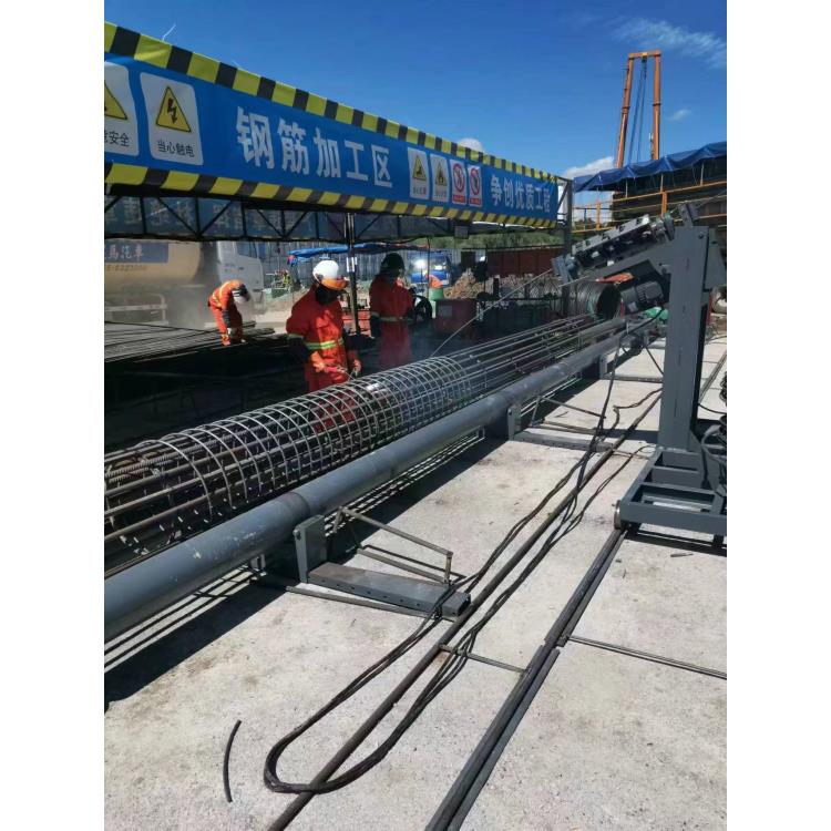 半自动钢筋笼滚焊机双绕筋
