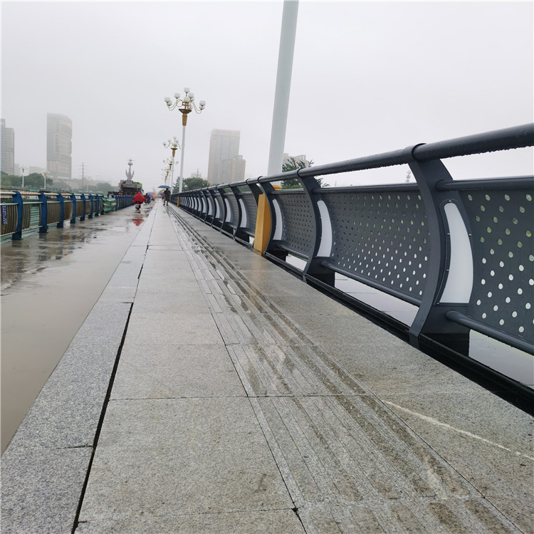 氟碳漆喷塑防撞护栏,景观灯光护栏厂家质量为本