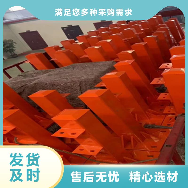 防撞护栏,不锈钢复合管道路栏杆实拍展现每一处都是匠心制作