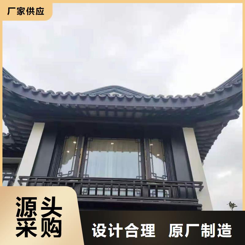 铝代木古建-古铜色回廊建筑多种规格库存充足同城生产商