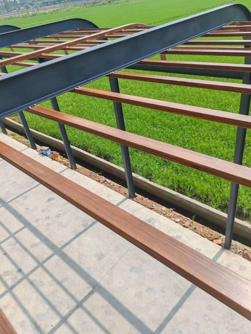 钢结构仿木纹漆，金属面木纹漆，镀锌管木纹漆施工价格