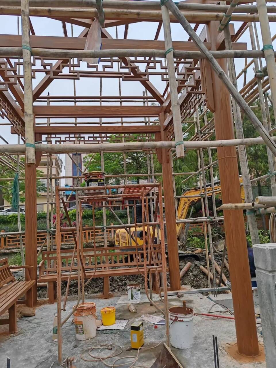 钢结构金属面木纹漆厂家施工源头工厂