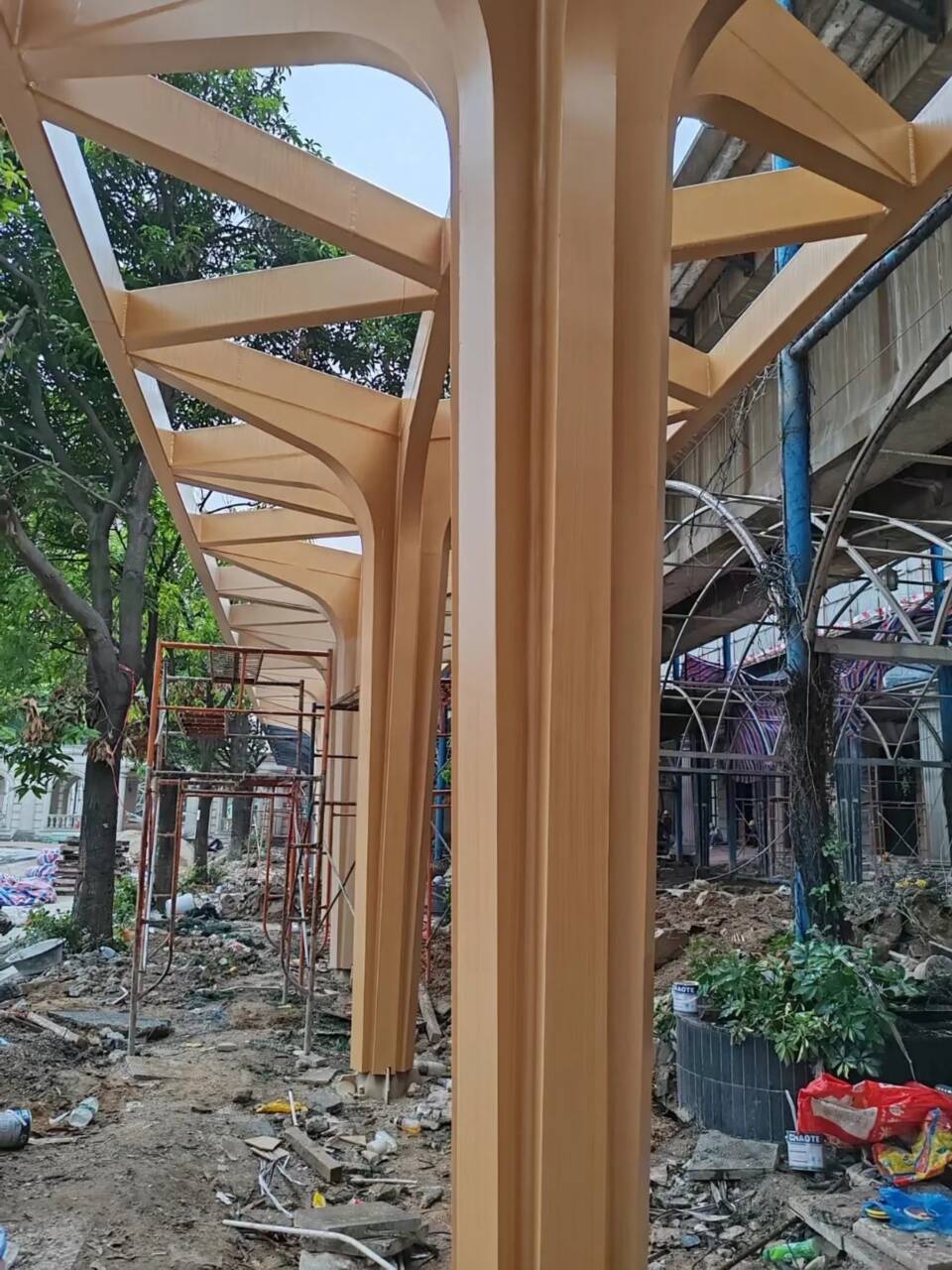 园林建筑木纹漆，内外墙木纹漆，艺术涂料施工多少钱