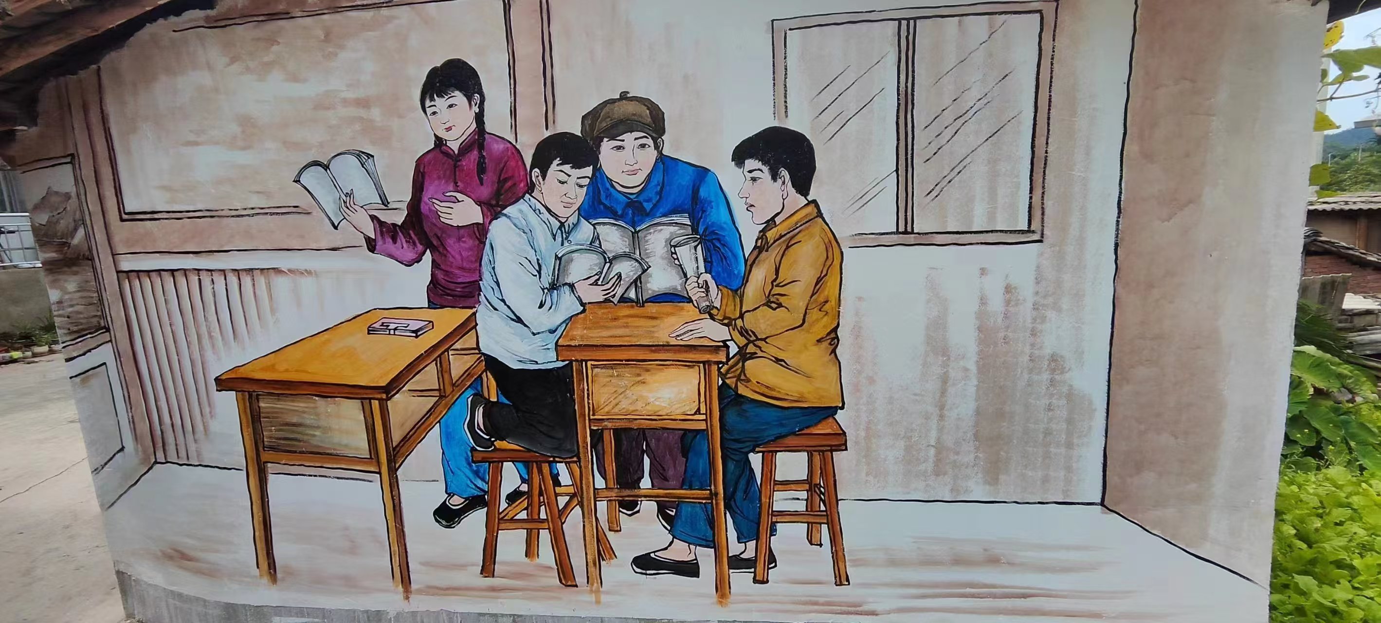 美丽乡村振兴彩绘墙绘工作室