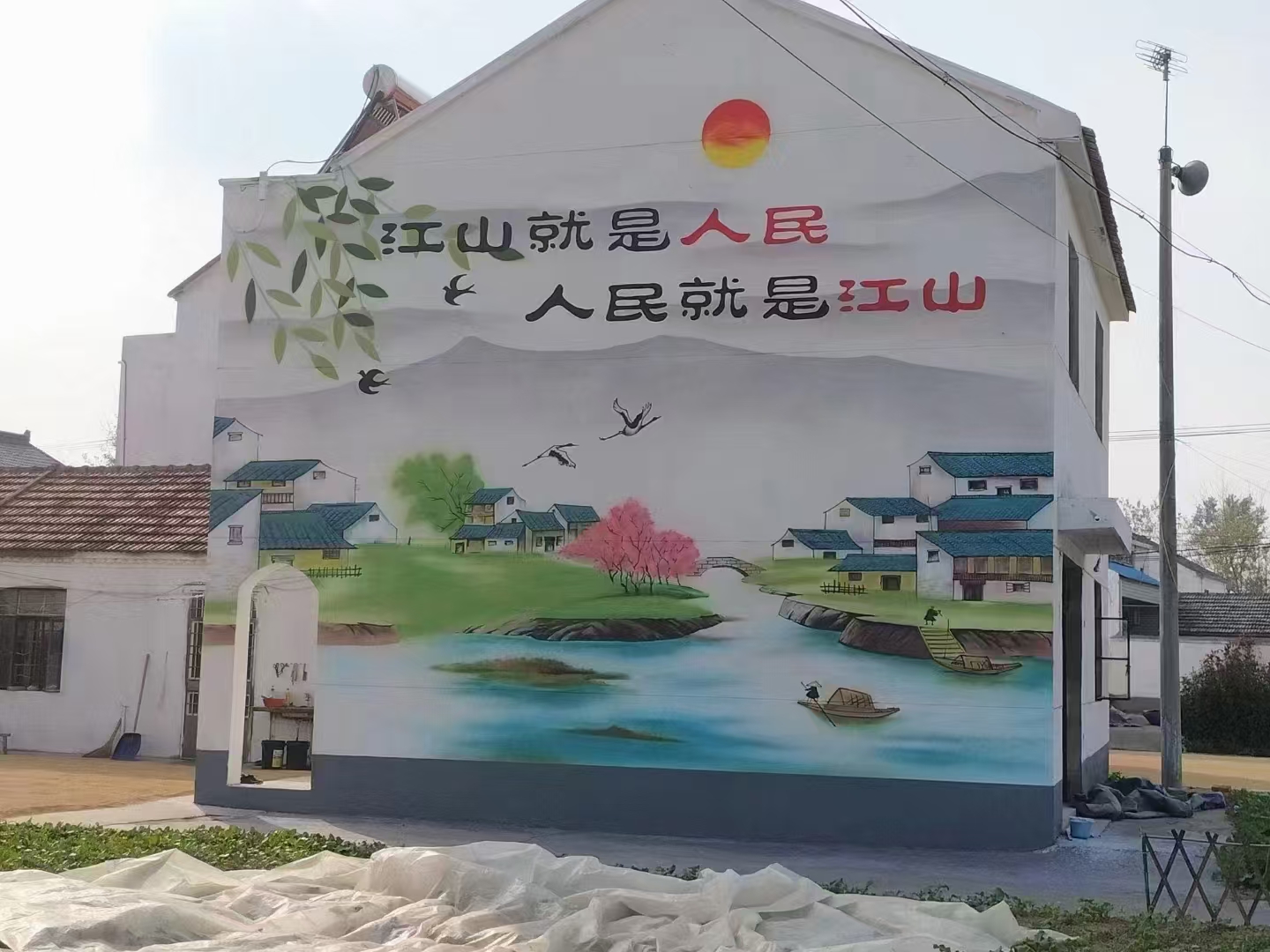 墙上画画手绘墙涂鸦团队