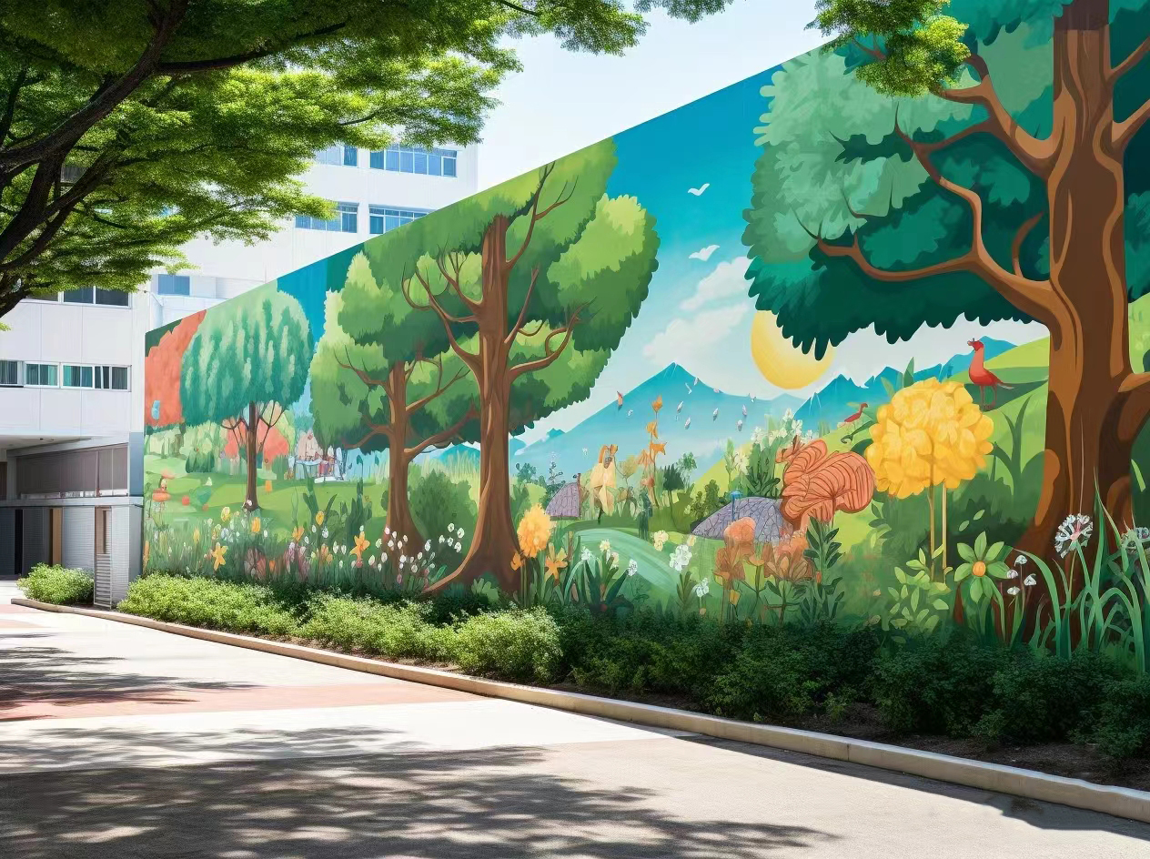 外墙彩绘手绘墙绘画涂鸦公司