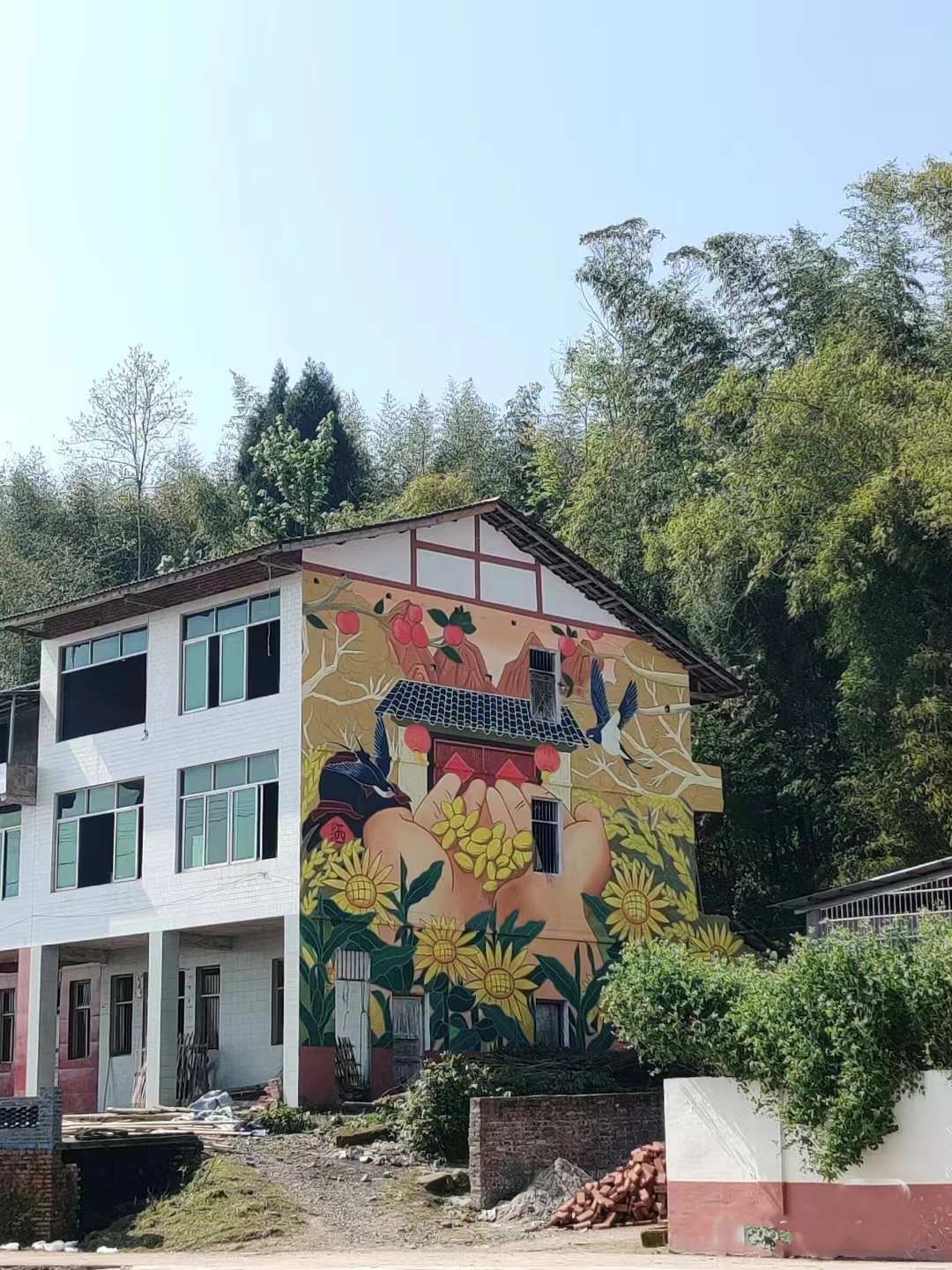 鄂州外墙彩绘手绘墙绘画团队