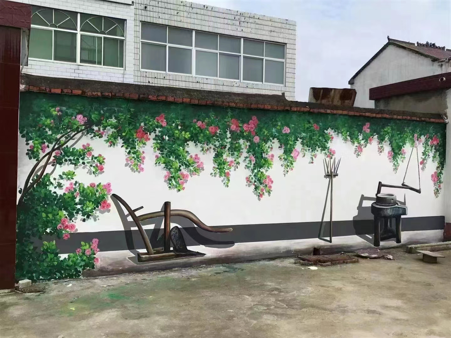 张家界慈利墙绘墙体彩绘壁画团队