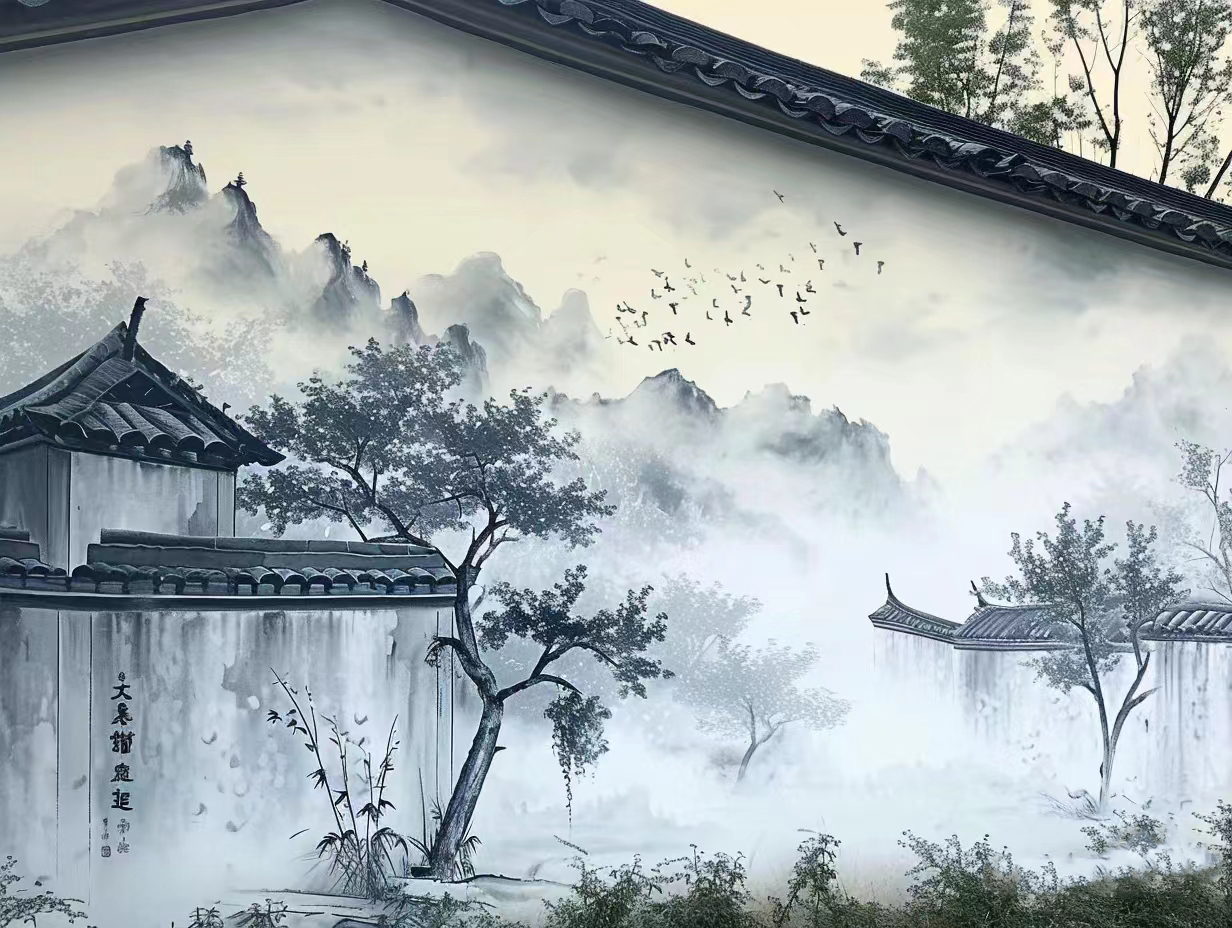 文化墙彩绘手绘墙绘壁画工作室