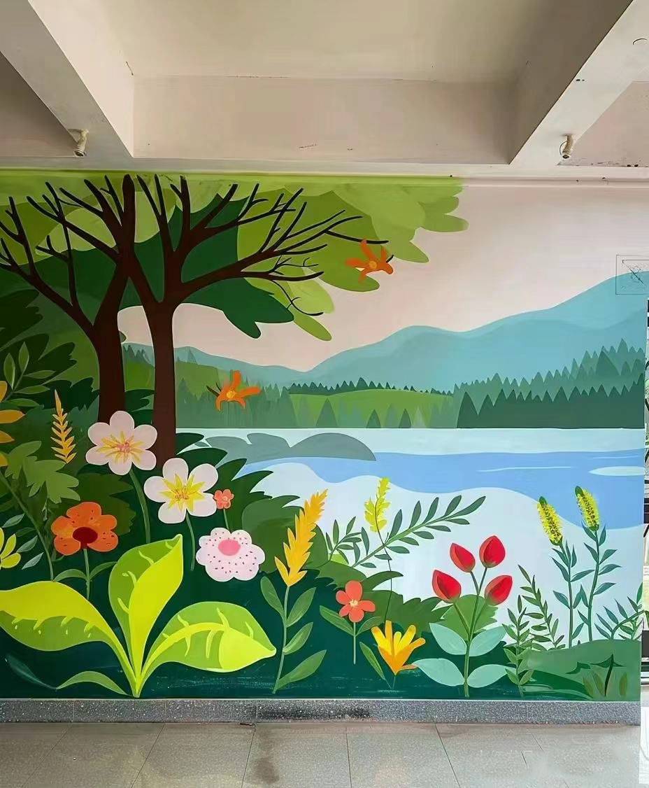 随州广水墙面彩绘手绘墙涂鸦工作室