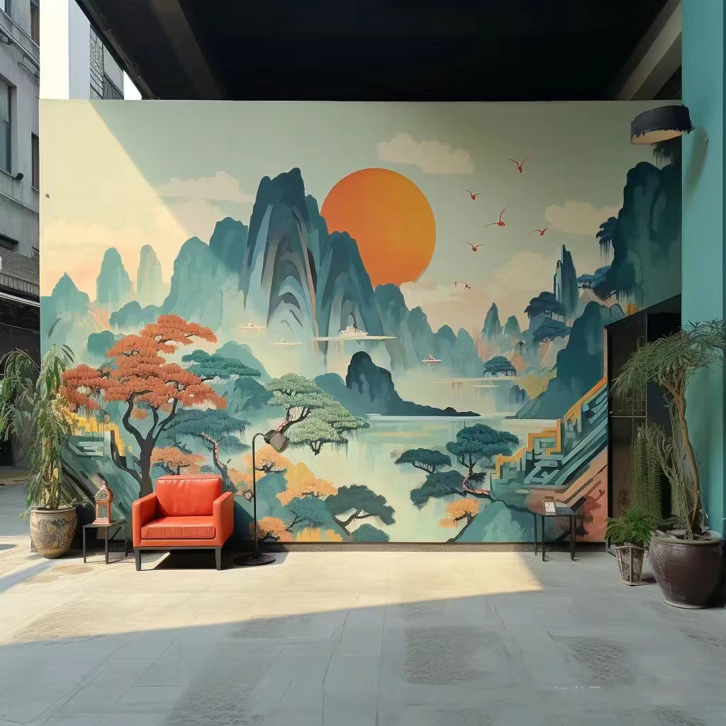 文化墙彩绘壁画手绘墙工作室