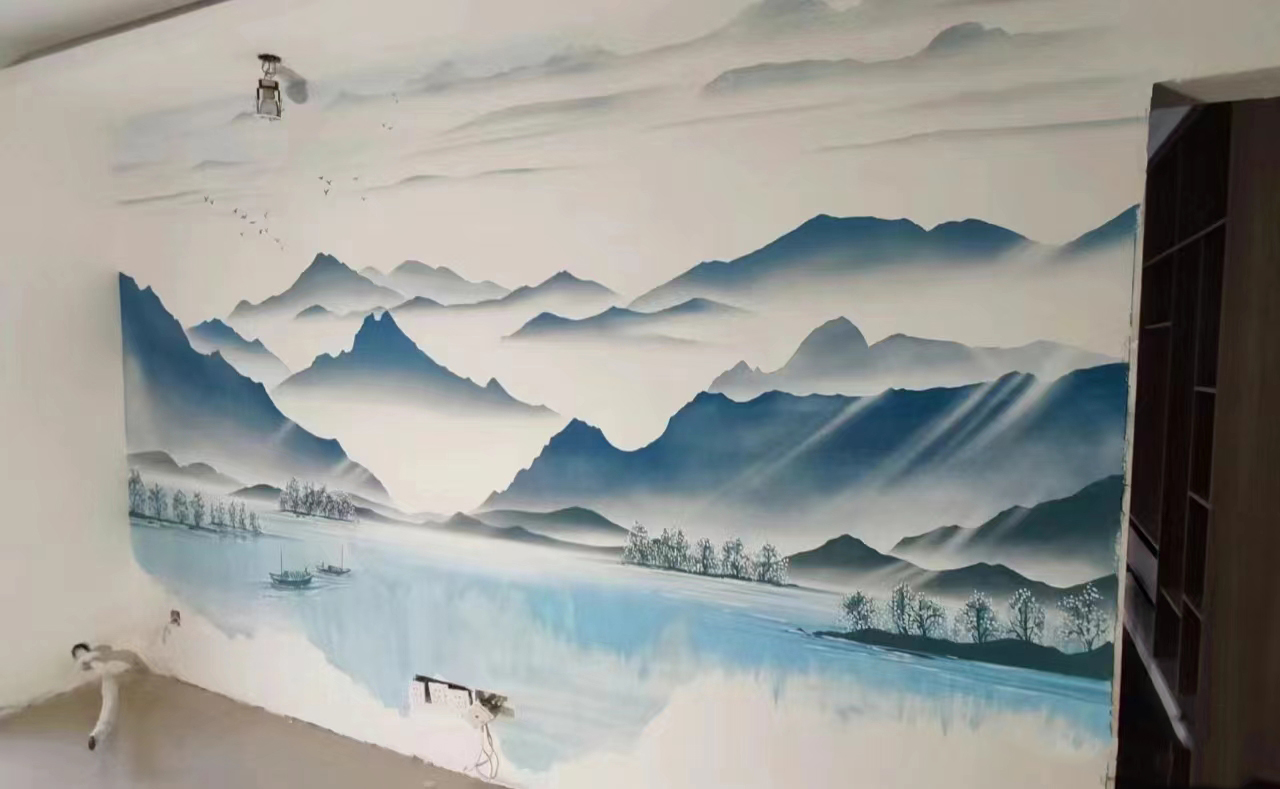 武汉江汉美丽乡村彩绘手绘壁画团队
